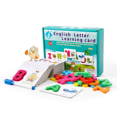 Puzzle Alphabet Orthographe Lettres Anglaises Animaux Cartes Jouet D'apprentissage Educatif Pour Enfants Cadeau