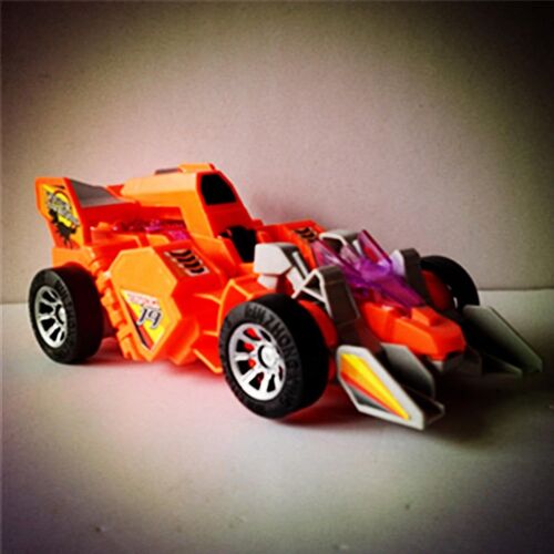 Voiture Led De Dinosaure T-Rex Transformant Electrique Avec Jouet Modèle Moule Sous Pression Son Leger, Rouge