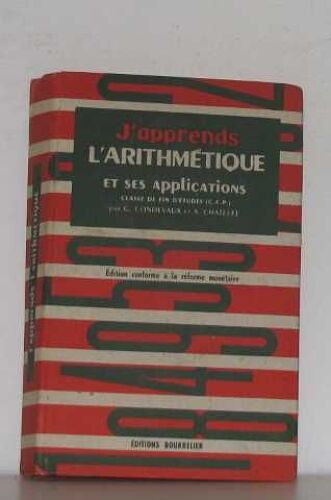 J'apprends L'arithmétique Et Ses Applications Classe De Fin D'études (Cep)