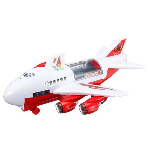 Le Grand Avion A Inertie Des Enfants Joue L'ensemble D'histoire De Lumière Sonore D'education Precoce,Red