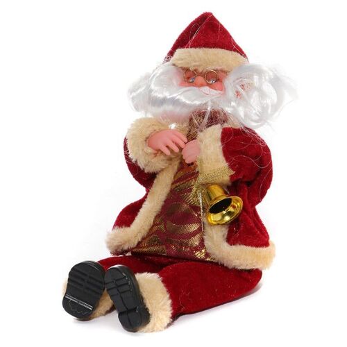 Fête De No?L Decoration De La Maison 27cm Flanelle Assis Père No?L Ornements Jouets Pour Enfants Cadeau,Rouge