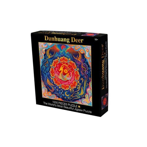 1000 Pièces Des Milliers De Couleurs Serie De Bobines Arc-En-Ciel Cadeau Pour Enfants Puzzle Jouet Jouets Educatifs, Cerf Dunhuang (Carre)