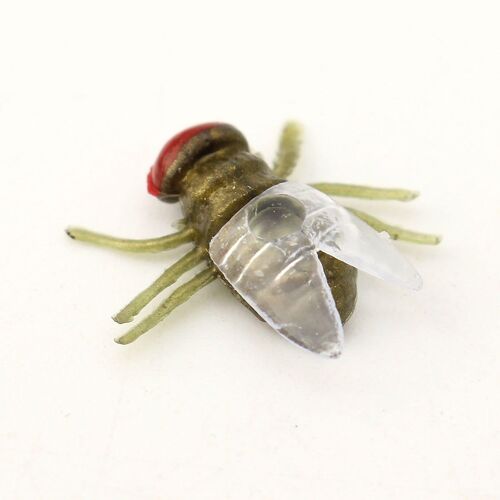 10pcs Jour Du Poisson D'avril House Fly Animal Toy Joke Prank Funny Magic Props Gifts,Green