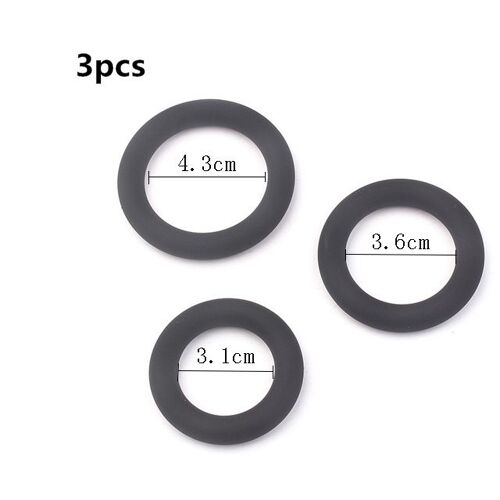 Ensemble D'anneaux De Pénis En Silicone Pour Hommes, Anneau Pénien, Retard D'éjaculation, Jouets Sexuels Pour Adultes, Érection De Serrure De Bite, Boutique Sexy, 3 Pièces