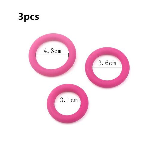 Ensemble D'anneaux De Pénis En Silicone Pour Hommes, Anneau Pénien, Retard D'éjaculation, Jouets Sexuels Pour Adultes, Érection De Serrure De Bite, Boutique Sexy, 3 Pièces