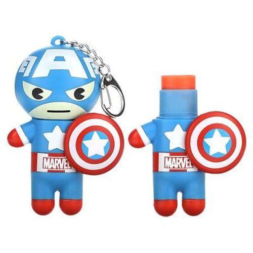 Lip Smacker, Marvel Capitaine Amérique, Baume À Lèvres, Baies Rouges, Blanches Et Bleues, 4 G 