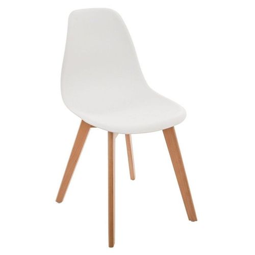 Chaise Enfant Pieds Bois Atmosphera Blanc - Blanc