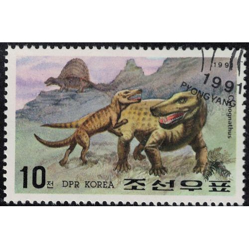 Corée Du Nord 1991 Oblitéré Used Animaux Cynognathus Su