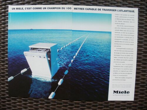 Publicité Ancienne (Septembre 1997) Pour Le Lave Vaisselle "Miele"