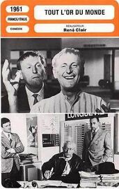 Fiche Monsieur Cinema Tout L'or Du Monde (1961)
