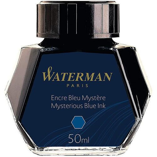 Waterman Flacon D'encre 50 Ml Pour Stylo-Plume Bleu Mystère