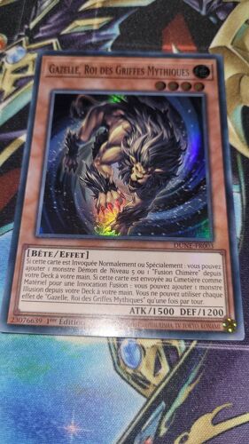 Carte Yu-Gi-Oh ! Gazelle, Roi Des Griffes Mythiques Dune-Fr003 Super Rare