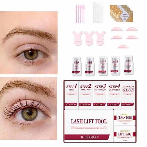 Kit De Permanente De Cils Professionnel Pour Femmes, Outil De Levage De Cils, Curling Semi-Continu Pour Salon, Outil De Maquillage 