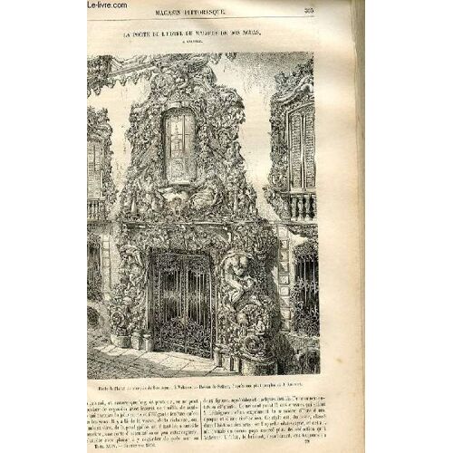 Le Magasin Pittoresque - Livraison N°39 - La Porte De L'hôtel Du Marquis De Dos Aguas À Valence.