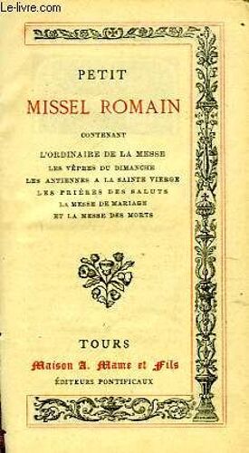 Petit Missel Romain