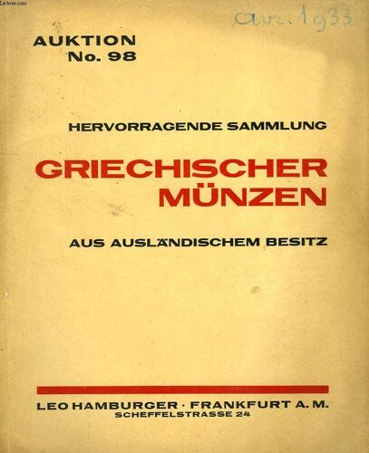 Hervorragende Sammlung Griechischer Sammlung Münzen Aus Ausländischem Besitz