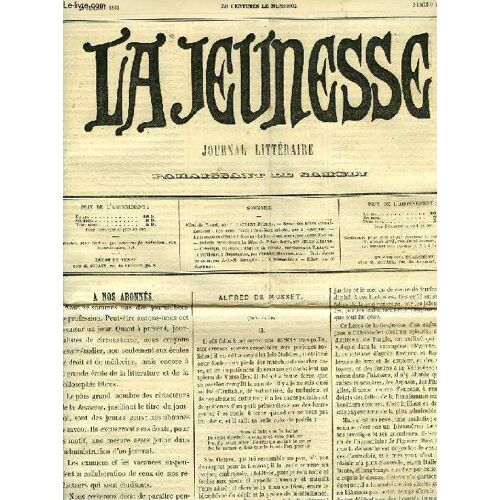 La Jeunesse, N° 7, 20 Juillet 1861, Journal Litteraire Paraissant Le Samedi