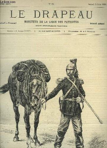 Le Drapeau N°23, 5ème Année : 6e Dragons, Ancienne Revue, Dessiné De Jules Lavee D'après D'aubray