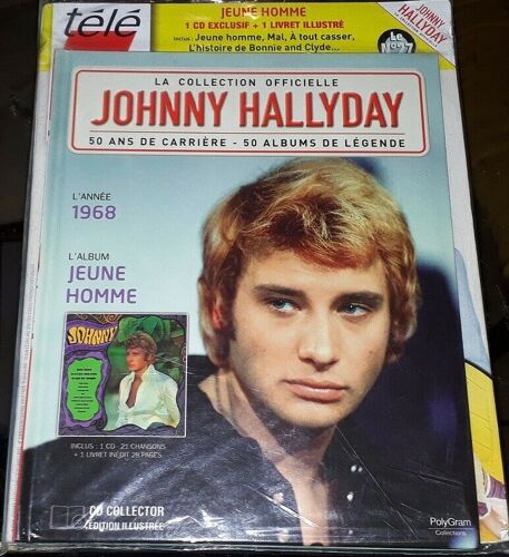 Johnny Hallyday Tele 7 Jours + Livre + Cd Jeune Homme