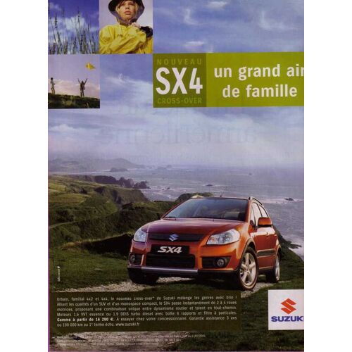 Publicité Papier - Voiture Suzuki S X 4 De 2006