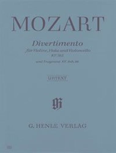 Mozart String Trio E Flat Major Kv 563