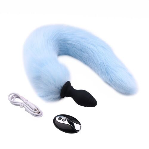 Plug Anal En Silicone Avec Queue De Renard Pour Femmes Et Hommes, Jouet Sexuel Sexy Pour Couple, Produit Adulte, 40cm, 7.0