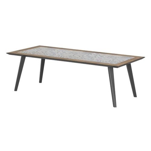Table De Jardin Fixe Lambada En Acier - 8 Places