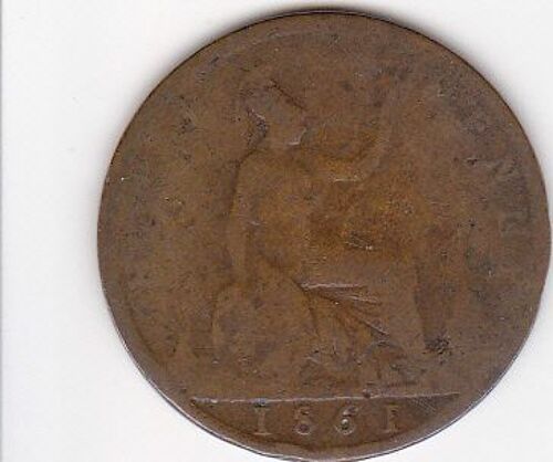 Half Penny (?) 1861