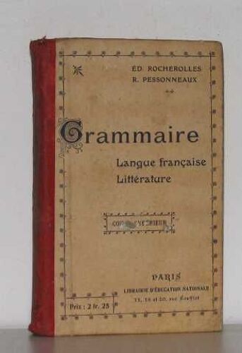 Grammaire Langue Française Littérature Cours Supérieur