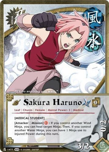 Ni 1477 Sakura Haruno Carte Naruto Shippuden Us