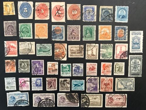 Lot 49 Timbres Différents Mexique - Rl 305 -