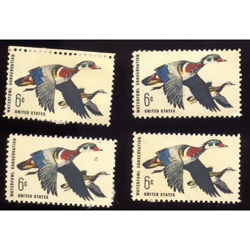 Timbre U S A, Waterfawl Conservation, United States 6 Cents, Non Oblitéré (4 Timbres)