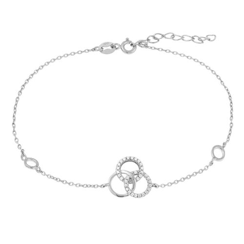 Bracelet En Argent 925/1000 Et Zircon