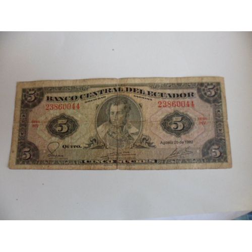 Equateur 5 Sucres 1982