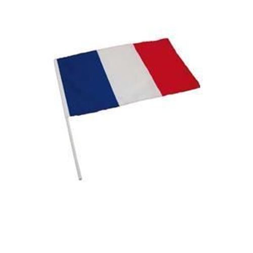 Drapeau Francais Tricolores 30X40 cm avec tige