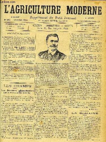 L'agriculture Moderne N° 185 - A.. Guerrapain : Les Fumures Phosphatées Dans Les Régions De Vest Et Du Nord. ¿ M. Le Comte Henri Du Perier De Larsan (Portrait).¿Lacarre : La Semaine. ¿ ...