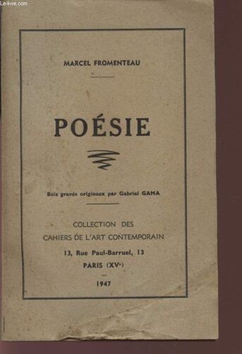 Poesie - Collection Des Cahiers De L'art Contemporain.