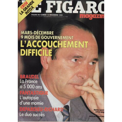 Le Figaro Magazine / 13-12-1986 N°13152 : Gérard Depardieu / Pierre Richard (2p) Philippe Genty (2p)