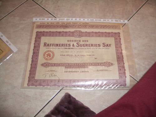 Action De 100 Francs Au Porteur Compagnie Samaritaine Soprinsam 0103291