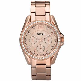 Fossil Montre Ip-Rosé Multi-Cadrans Femmes Riley Es2811