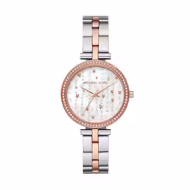 Montre Femme Michael Kors En Acier Gris Inoxydable Gris,Rose