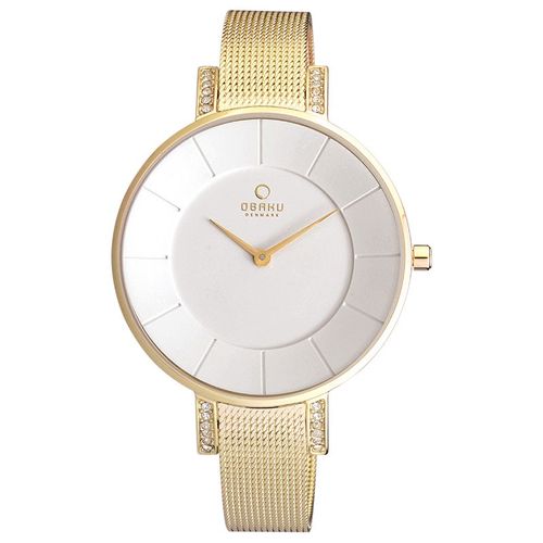Montre Femme Obaku En Acier Jaune