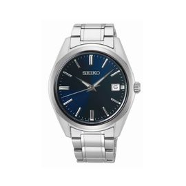 Montre Homme Seiko Classique En Acier Gris Inoxydable Gris