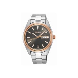 Montre Homme Seiko Classique En Acier Gris