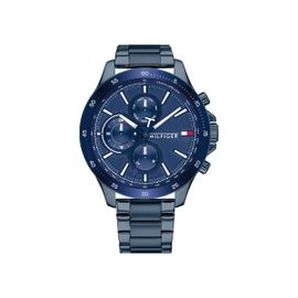 Tommy Hilfiger Montre Bleu Multi-Cadrans Hommes Bank 1791720