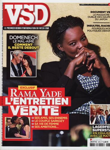 Vsd / 07-10-2009 N°1676 : Rama Yade (5p) - Karl Lagerfeld (4p) - Pierre Richard (4p)