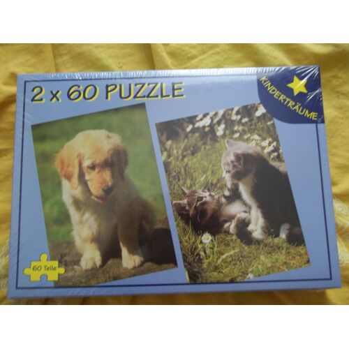 2 Puzzles Animaux 60 Pièces