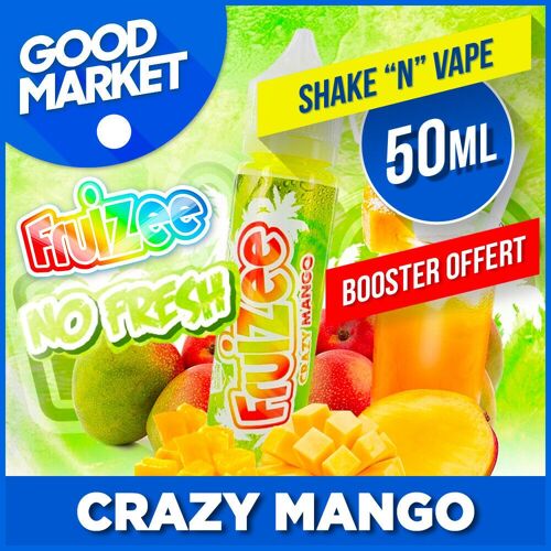 CRAZY MANGO [NO FRESH] 50ML FRUIZEE KING SIZE [ BOOSTER 20MG OFFERT ]