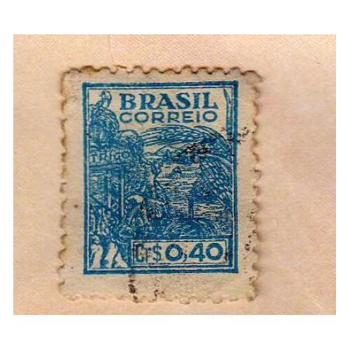 Timbre Brasil Brésil Correio Oblitéré