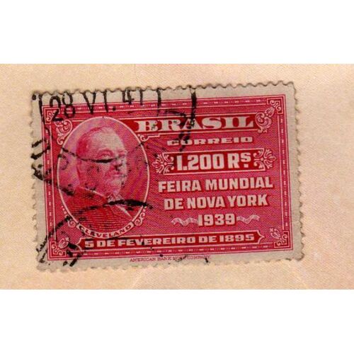 Timbre Brasil Brésil Foire Mondiale De New York 1939